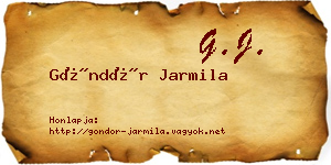 Göndör Jarmila névjegykártya